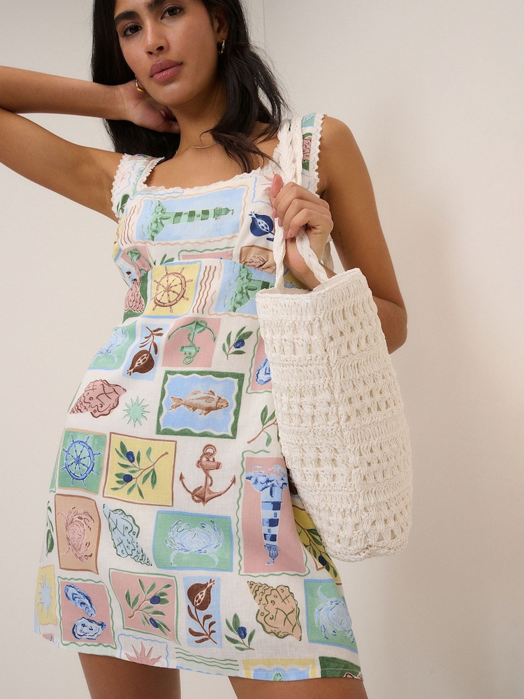 Nobodys Child White Ciara Mini Dress - Image 6 of 6