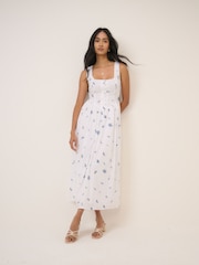 Nobodys Child White Cora Midi Dress - Image 1 of 5
