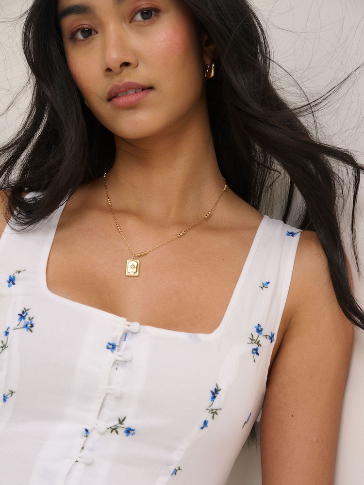 Nobodys Child White Cora Midi Dress - Image 5 of 5