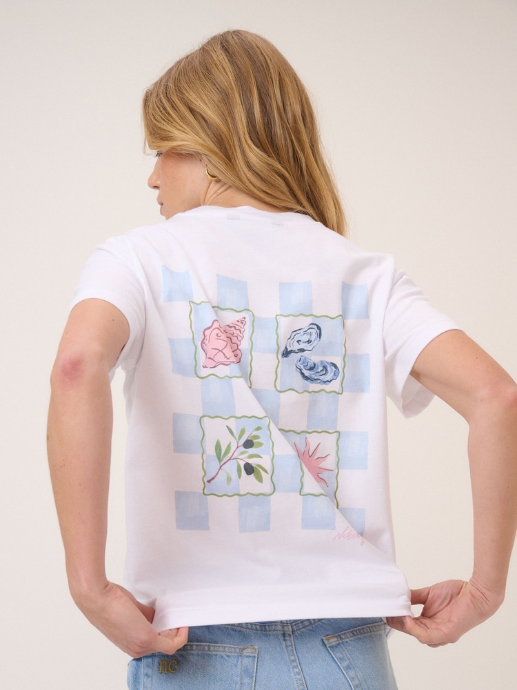 Nobodys Child Cream Sealife Graphic T-Shirt - Image 1 of 4