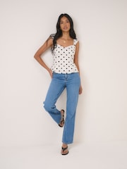 Nobodys Child Sonning Spot Waisted Top - Bild 4 von 5