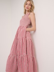 Nobodys Child Red Sleeveless Charlie Midaxi Dress - Image 3 of 5