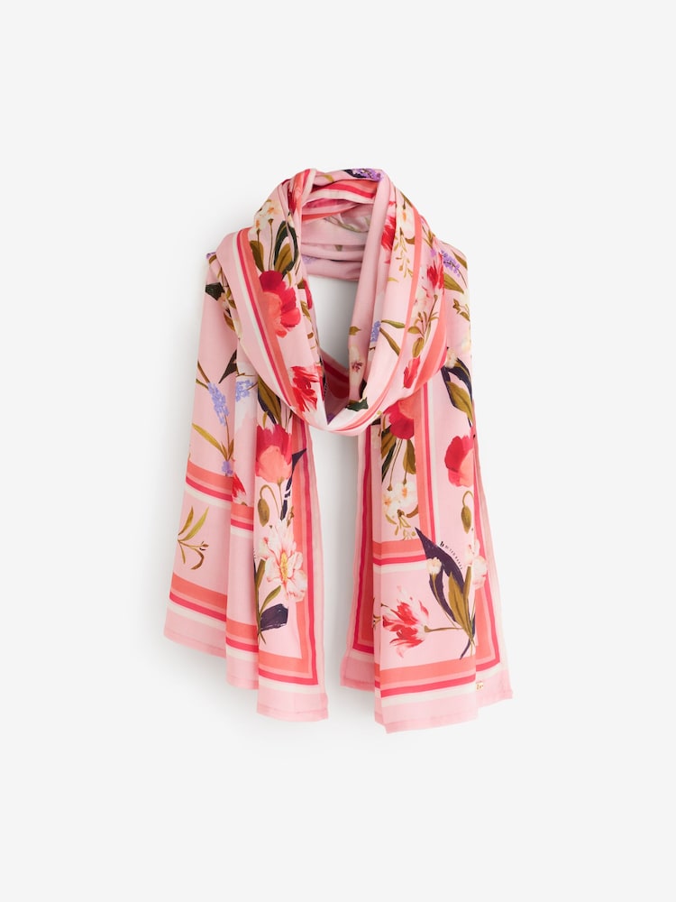 وردي ـ وشاح فيسكوز خفيف الوزن من B by Ted Baker - صورة 1 من 4