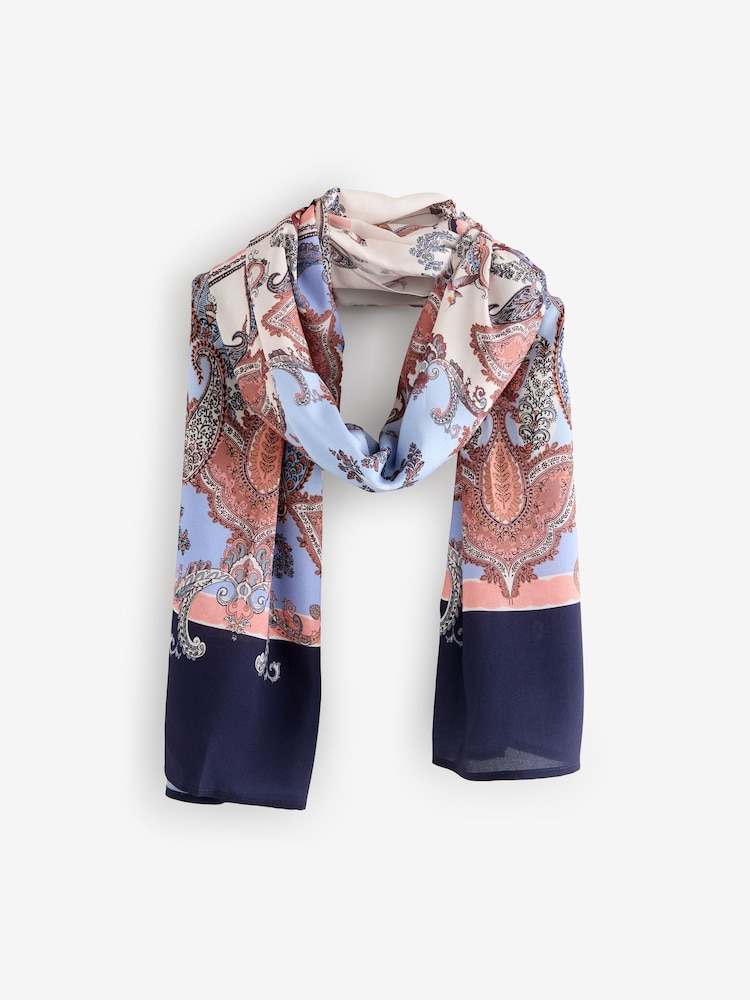 B by Ted Baker Viscose Light Weight Paisley Scarf - Image 1 of 3