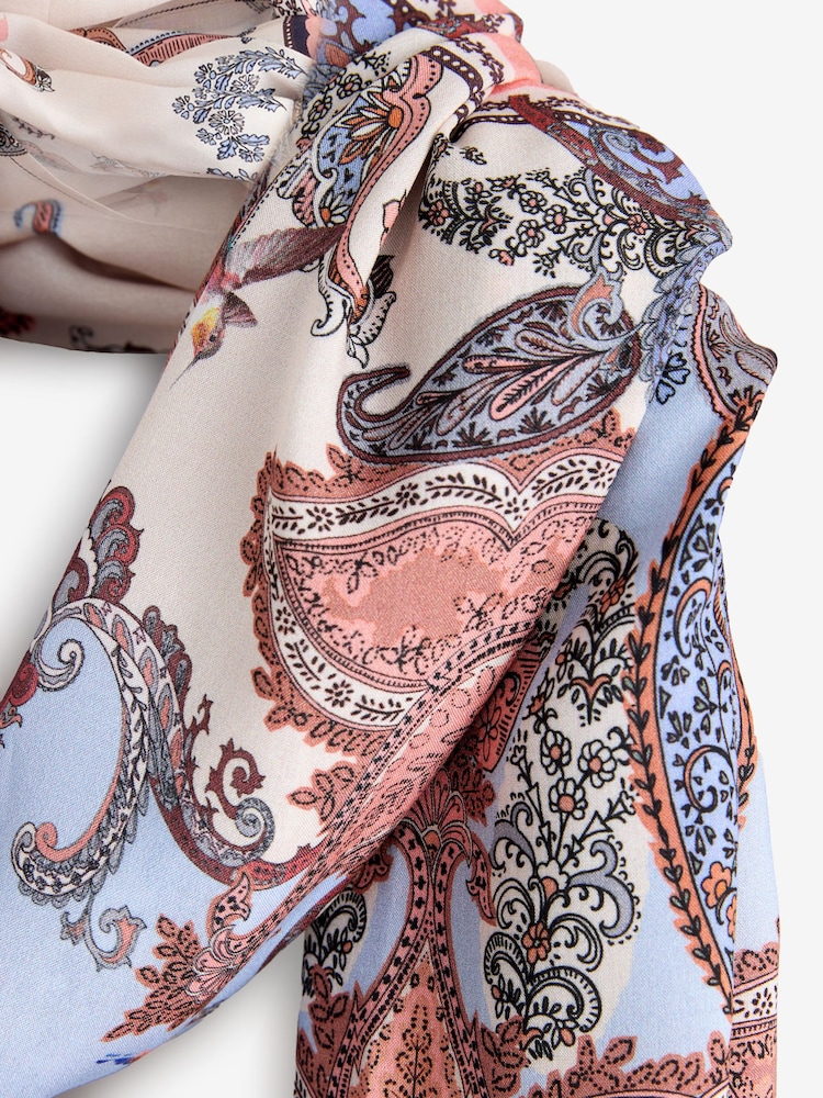 B by Ted Baker Viscose Light Weight Paisley Scarf - Image 2 of 3