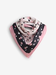 B by Ted Baker Satin-Quadrat Leichter Mono-Spot-Schal - Bild 2 von 4