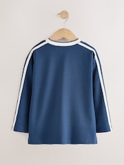 Blue Long Sleeve Heavyweight Varsity T-Shirt (3-16yrs) - Image 5 of 7