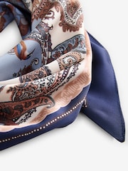B by Ted Baker Satin Square Light Weight Paisley Scarf - Image 3 of 4