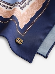 B by Ted Baker Satin Square Light Weight Paisley Scarf - Image 4 of 4