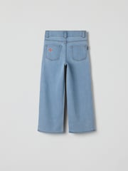 Polarn O. Pyret Blue Floral Embroidered Jeans - Image 4 of 7