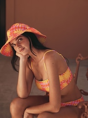 Eleanor Bowmer Pink/Yellow Sun Bucket Hat - Image 2 of 2
