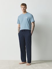 Coffee Embroidered Grey - Ensemble pyjama court en jersey 2 - Image 3 de 13
