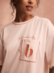 B by Ted Baker Pink Cotton Nightee with Lace - Image 2 of 5