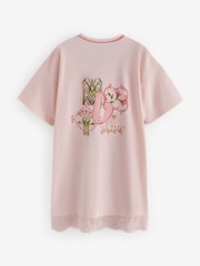 B by Ted Baker Pink Cotton Nightee with Lace - Image 7 of 7