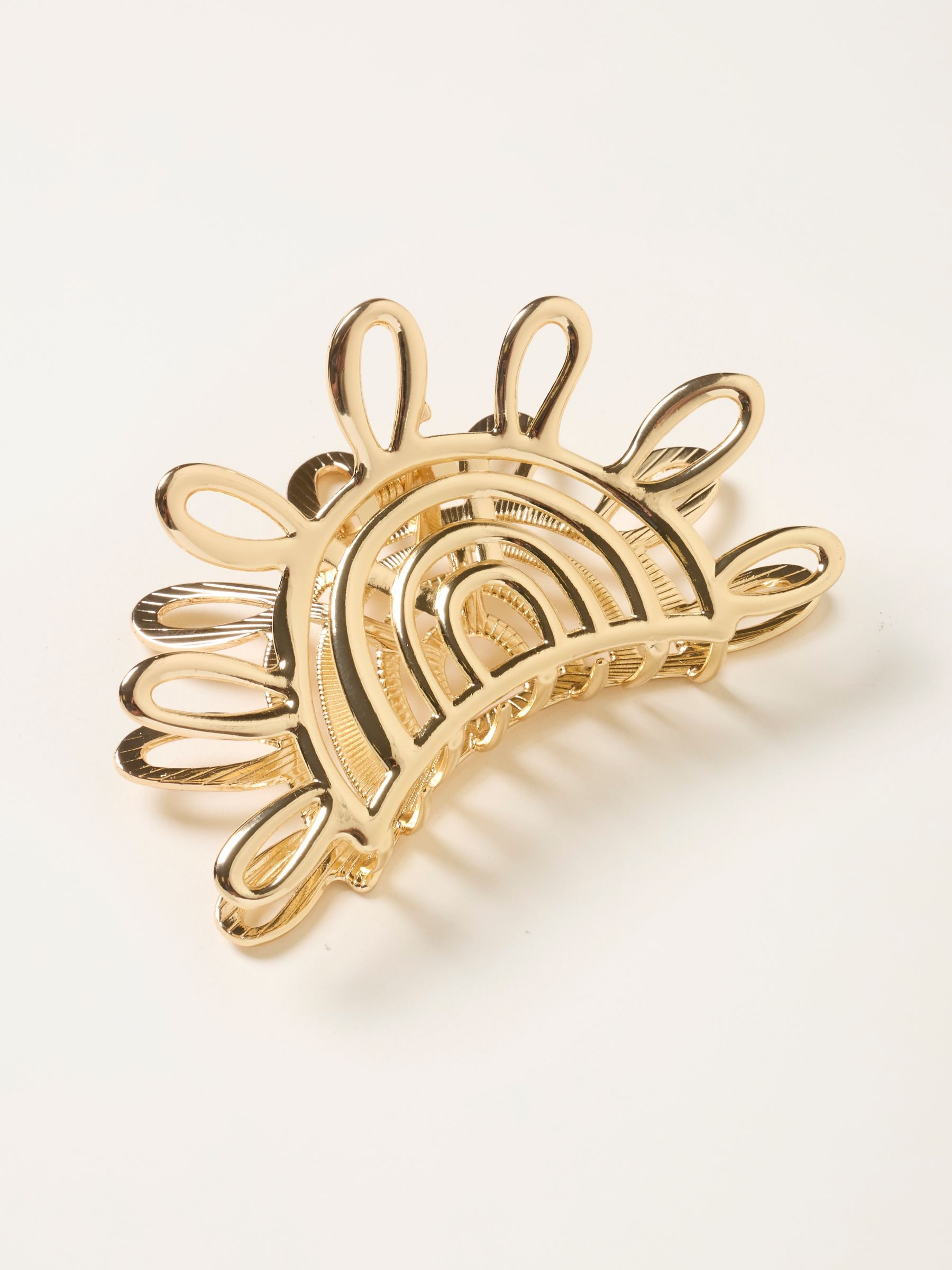 Fat Face - Women - Sun Claw Clip - Gold Tone - Metal