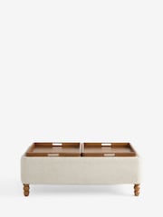 Tailored Chenille Oyster Natural Margot Coffee Table - Image 10 of 14