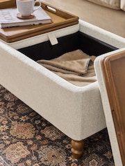 Tailored Chenille Oyster Natural Margot Coffee Table - Image 3 of 14