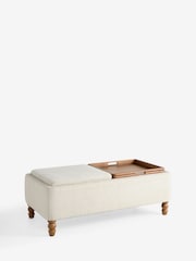 Tailored Chenille Oyster Natural Margot Coffee Table - Image 6 of 14