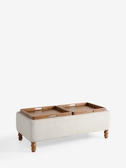 Tailored Chenille Oyster Natural Margot Coffee Table - Image 7 of 14