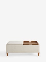 Tailored Chenille Oyster Natural Margot Coffee Table - Image 9 of 14