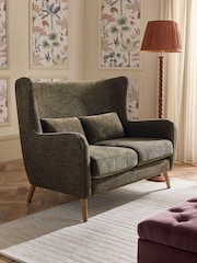 Cotswold Chenille Dark Green Pendry 2 Seater Sofa - Image 1 of 8