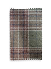 Smart Woven Check Green and Rust Brown Delia 2 Seater Sofa - Image 9 of 10