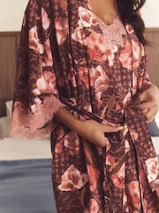 B by Ted Baker 嫘縈纖維尼龍蕾絲長袍 - 圖片 5，共 7