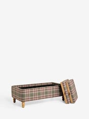 Smart Woven Check Green and Rust Brown Margot Coffee Table - Image 10 of 11