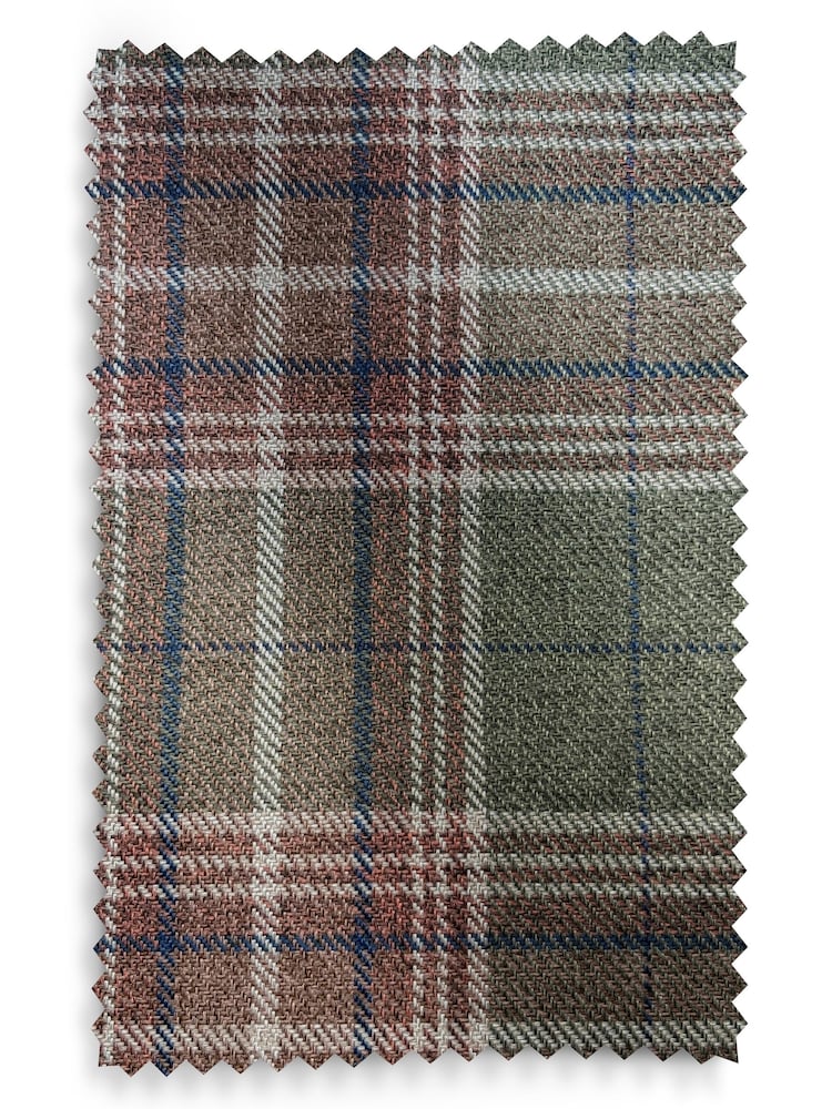 Smart Woven Check Green and Rust Brown Margot Coffee Table - Image 11 of 11