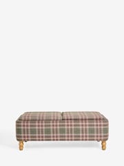 Smart Woven Check Green and Rust Brown Margot Coffee Table - Image 8 of 11