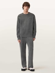 AllSaints Grey Odessa Crew Neck Jumper - Image 2 of 6