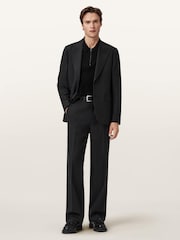 AllSaints Black Kido Trousers - Image 2 of 8