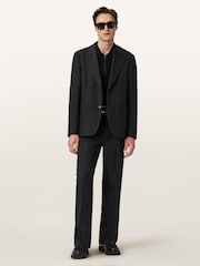 AllSaints Black Kido Trousers - Image 5 of 8