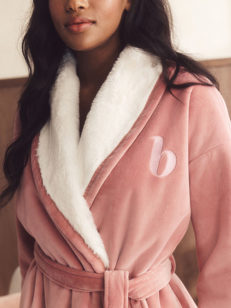B by Ted Baker Cosy Robe with Faux Fur Lining - Image 6 of 6 B by Ted Baker Cosy Robe with Faux Fur Lining - Image 6 of 6