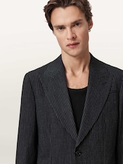 AllSaints Black Renegade Blazer - Image 3 of 7
