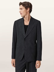 AllSaints Black Renegade Blazer - Image 6 of 7
