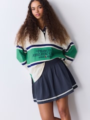 Marineblau - Mini Tennis Skirt - Bild 1 von 6