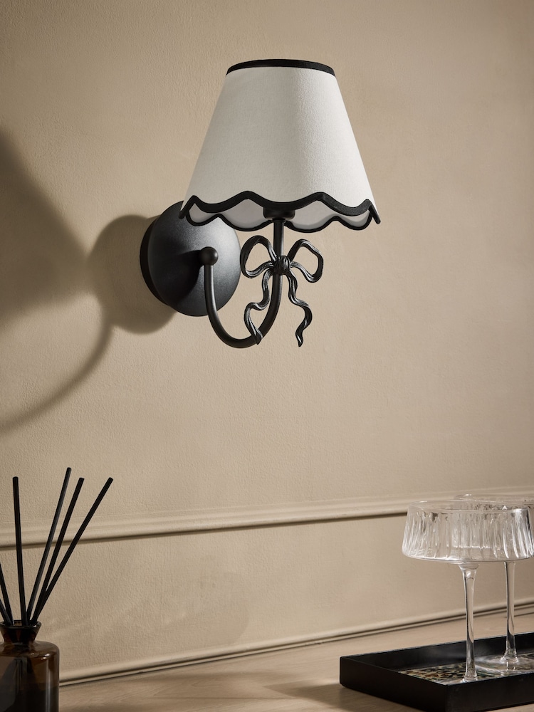 Black Bow Rechargeable Wall Light - Image 2 of 6 Black Bow Rechargeable Wall Light - Image 2 of 6
