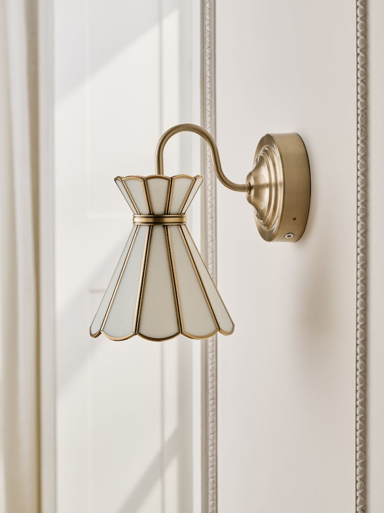 White Elise Rechargeable Wireless Wall Light - Image 2 of 5