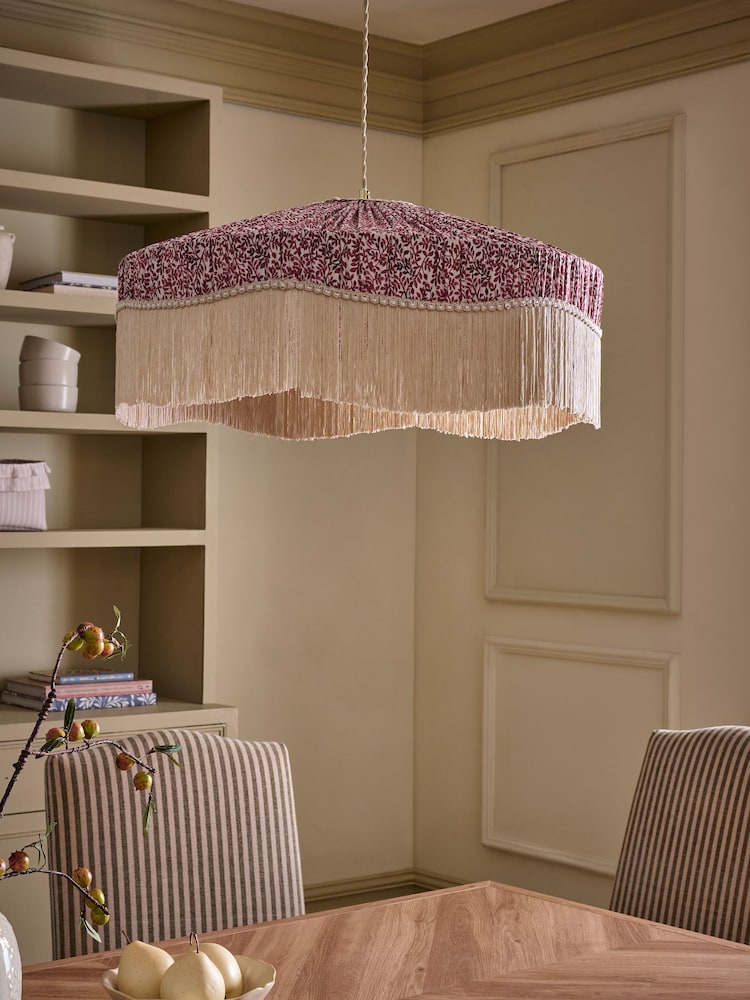 Red Draycote Easy Fit Ceiling Lamp Shade - Image 2 of 5 Red Draycote Easy Fit Ceiling Lamp Shade - Image 2 of 5