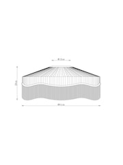 Red Draycote Easy Fit Ceiling Lamp Shade - Image 5 of 5