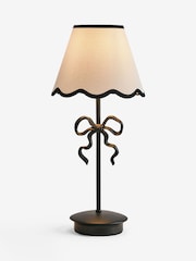 Black Bow Wireless Rechargeable Table Lamp - Image 1 of 6