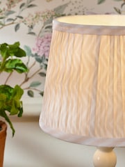 Neutral Mini Bobbin Table Lamp - Image 3 of 5