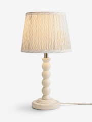 Neutral Mini Bobbin Table Lamp - Image 4 of 5