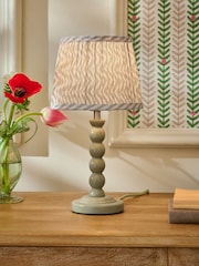 Sage Green Mini Bobbin Table Lamp - Image 1 of 5