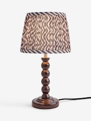 Chocolate Brown Mini Bobbin Table Lamp - Image 5 of 5