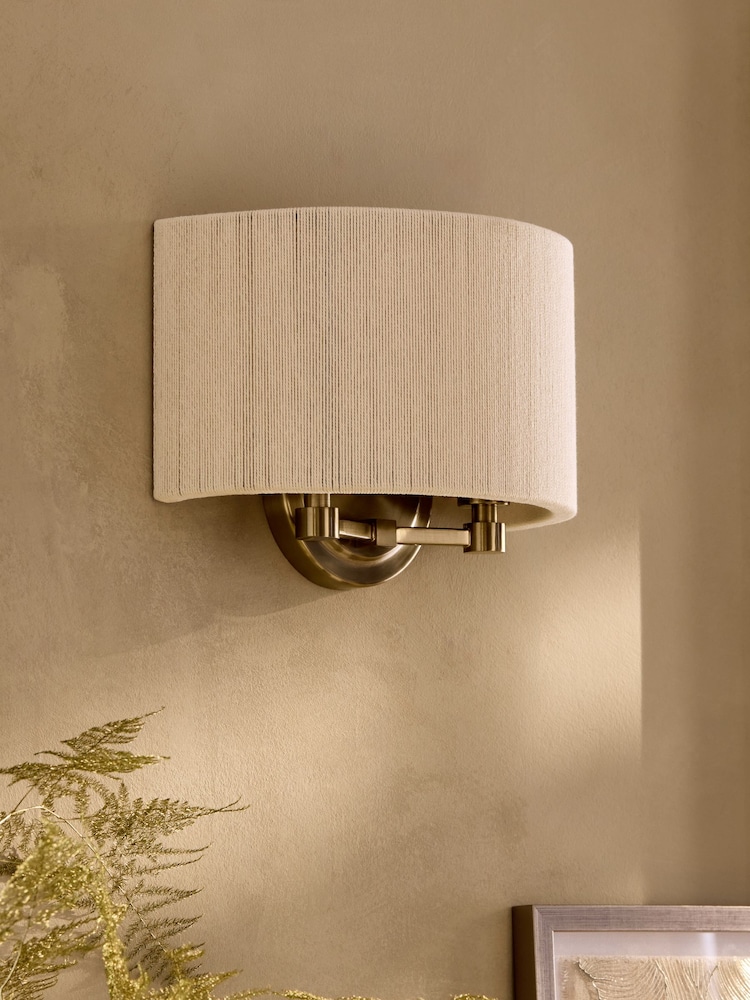 Ivory Yales 2 Light Mains Wall Light - Image 2 of 5 Ivory Yales 2 Light Mains Wall Light - Image 2 of 5
