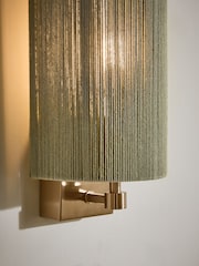 Sage Green Yales 1 Light Mains Wall Light - Image 3 of 6