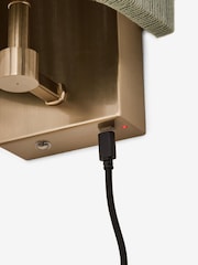 Sage Green Yales 1 Light Mains Wall Light - Image 6 of 6