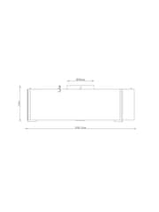 White Oakham 2 Light Flush Fitting Ceiling Light - Image 3 of 3